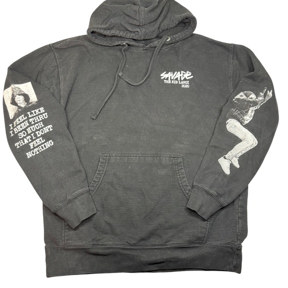 Independent Trading Company Other - The Kid LAROI Savage 2020 Graphic Hoodie Black Size Large Been Thru So Much Tour
